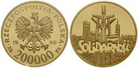 200.000 złotych 1990, USA, Solidarność 1980–1990