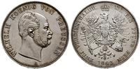 dwutalar 1862 A, Berlin, srebro 37.00 g, przetar