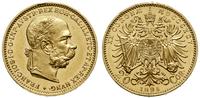 20 koron 1895, Wiedeń, złoto próby "900", 6.77 g