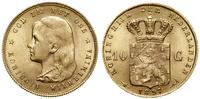 10 guldenów 1897, Utrecht, złoto próby "900" 6.7