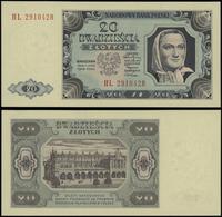 20 złotych 1.07.1948, seria HL, numeracja 291042