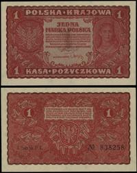 1 marka polska 23.08.1919, seria I-FL, numeracja
