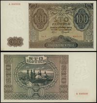 100 złotych 1.08.1941, seria A, numeracja 858353