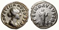 denar 161-164, Rzym, Aw: Głowa cesarzowej w praw