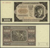 500 złotych 1.07.1948, seria CC, numeracja 15075