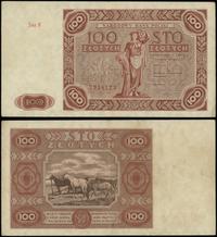 100 złotych 15.07.1947, seria F (odmiana z małą 