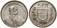 Szwajcaria, 5 franków, 1939 B