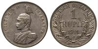 1 rupia 1911 / J, Hamburg, srebro 11.63 g, Jaege