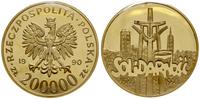 200.000 złotych 1990, USA, Solidarność 1980–1990