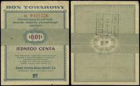 Polska, bon na 1 centa, 1.01.1960