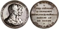 Niemcy, medal upamiętniający małżeństwo Wilhelma II z Augustą Wiktorią, 1890