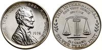 1 uncja srebra 1974, Popiersie Abrahama Lincolna