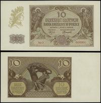 10 złotych 1.03.1940, seria J, numeracja 6100951