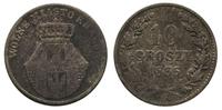 10 groszy 1835, Wiedeń, ciemna patyna, Plage 295