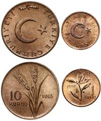 lot 2 monet, 1 kurusz 1971 oraz 10 kuruszy 1965,
