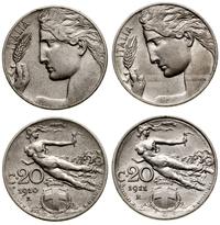 zestaw: 2 x 20 centesimi 1910 oraz 1911, mennica