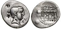 denar 42 pne, Rzym, Aw: Głowa Regulusa w prawo, 