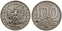 100 złotych 1990, Warszawa, PRÓBA NIKIEL, nikiel