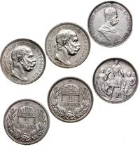 lot 3 monet, Kremnica, 1 korona 1896 (Tysiącleci