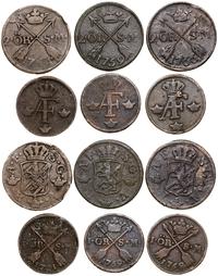 zestaw 6 szwedzkich monet, mennica Avesta, w skł