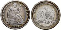 1/2 dolara 1861, Filadelfia, typ Liberty Seated,