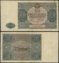 20 złotych 15.05.1946, seria B, numeracja 381943