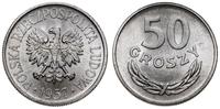 50 groszy 1957, Warszawa, aluminium, pięknie zac