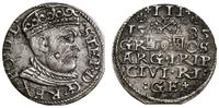 trojak 1585, Ryga, odmiana z dużą głową króla i 