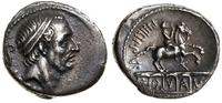 denar 56 r. pne, Rzym,  Aw: Głowa Ancusa Marcius