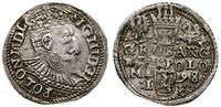 trojak 1598 , Olkusz, duża głowa króla z długą b