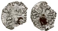 denar po roku 1320 , Aw: Hełm z pięcioma piórami