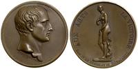 medal pamiątkowy XIX w., Aw: Głowa Napoleona Bon