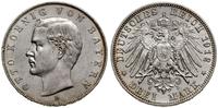 3 marki 1912 D, Monachium, moneta czyszczona, AK