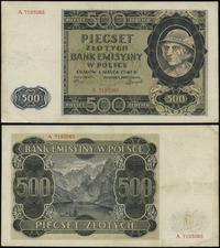 500 złotych 1.03.1940, seria A, numeracja 719306