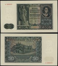 50 złotych 1.08.1941, seria A, numeracja 4666053