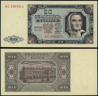20 złotych 1.07.1948, seria KE, numeracja 680591