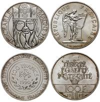 lot 2 monet, 100 franków 1989 (200. rocznica - D