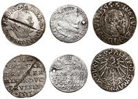lot 3 monet, Królewiec, trojak 1535, grosz 1545 