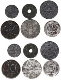 zestaw 6 monet, w zestawie: 1 kopiejka 1916 Berl
