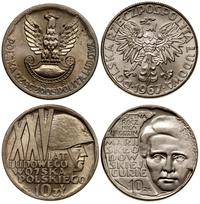 zestaw: 10 złotych 1967 i 10 złotych 1968, menni