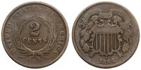 2 centy 1864, Filadelfia, typ Union Shield, duże