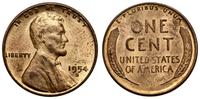 1 cent 1954 S, San Francisco, typ Lincoln, miedź