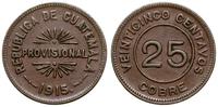 Gwatemala, 25 centavos, 1915