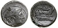 Æ - 20 217–215 pne, Rzym, Aw: Głowa Merkurego w 