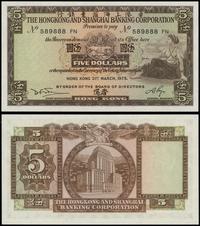 5 dolarów 31.03.1975, seria FN, numeracja 589888