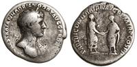 denar 117, Rzym, Aw: Popiersie władcy w wieńcu l