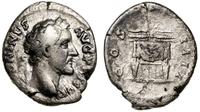 denar 145-147, Rzym, Aw: Głowa cesarza w wieńcu 
