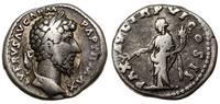 denar 165-166, Rzym, Aw: Głowa cesarza w wieńcu 