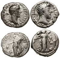 lot 2 x denar, Marek Aureliusz oraz Antoniusz Pi