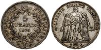 5 franków 1876 K, Bordeaux, srebro próby "900", 